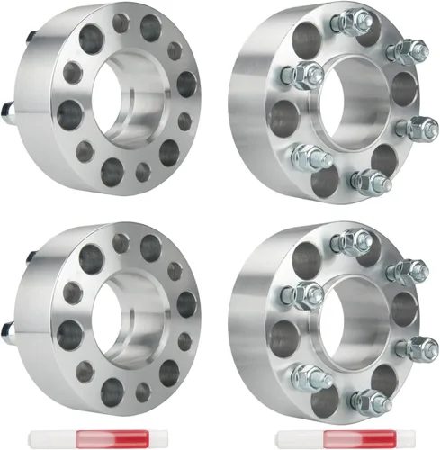 Vista 52 de KAX Espaciadores de rueda 4x4, adaptadores de espaciadores de rueda de 1" con pernos de 1/2" x20, diámetro del cubo de 59 mm, 2 piezas para Xpress