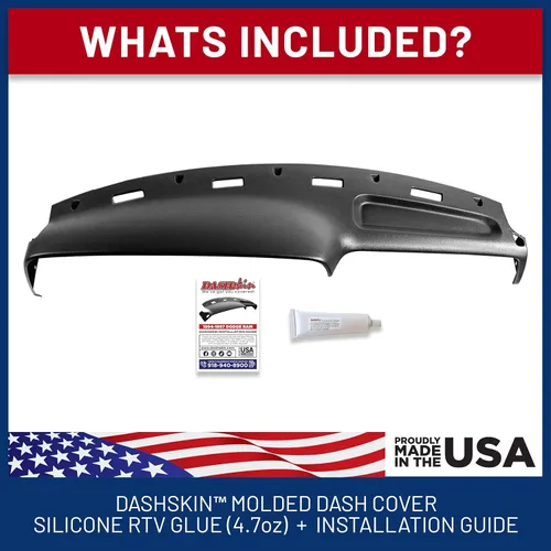 Vista 4 de DashSkin Cubierta moldeada para salpicadero compatible con Dodge Ram 1500 2500 y 3500 94-97 en color negro, fabricada en los Estados Unidos