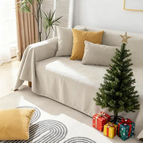 Vista 2 de STACYPIK Funda de sofá 100% impermeable para perros, funda antiarañazos para mascotas, funda de sofá antideslizante para sofá de 2 plazas, sofá