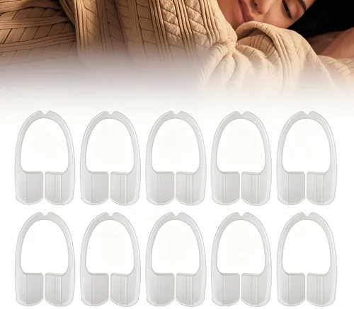 Vista 5 de ZJchao 10 protectores de rechinamiento de dientes, goma de protección nocturna, protector de boca para rechinar los dientes, no más protector