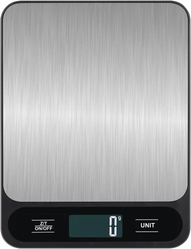 Vista 2 de Generic Báscula de peso digital para cocina casera, plata y negro