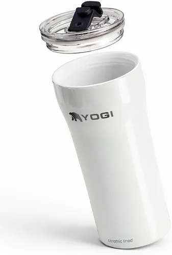 Vista 9 de YOGI Elements - Vaso de 16 onzas, color perla negra Negro (Black Pearl)