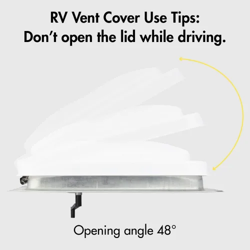 Vista 5 de Expert - Repuesto de tapa de ventilación para autocaravana (paquete de 1), ajuste universal para remolques, cámpers y autocaravanas, cubiertas