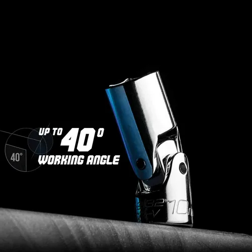 Vista 2 de Capri Tools Juego de llaves de vaso universal de 1/4 pulgadas, métricas de 0.197-0.591 in, 12 piezas