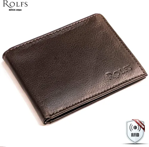 Vista 3 de Rolfs Bifold Wallet for Mens, RFID Blocking Genuine Leather Men Wallet, 4.25 x 3.25 Inch Slim, Compact and Lightweight