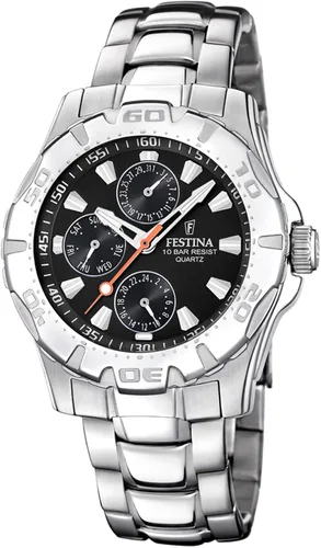 Festina Multifunction Mens Analog Quartz Watch with Stainless Steel Bracelet F16242L