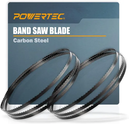 POWERTEC 13105-P2 59-1/2" x 1/2" x 14 TPI Hoja de sierra de cinta, para Sears, B&D, Ryobi, Delta y Skil 9" Sierra de cinta, 2 unidades