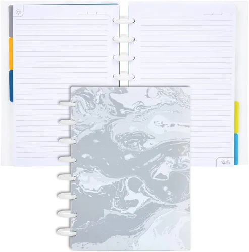 Vista 45 de Talia - Libretas con aros, planificador, personalizable, (Verdant Green, tamaño mediano (7.5 x 9.75 pulgadas))
