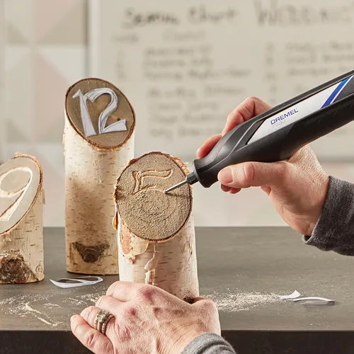 Vista 5 de Dremel 191 Broca de tallado para herramienta rotativa, perfecta para madera, plástico y metales blandos, gris