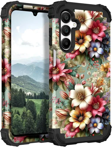 Vista 73 de TEECOVER Funda para Samsung Galaxy A14, resistente a prueba de golpes de servicio pesado, protección completa, parachoques de plástico duro + funda