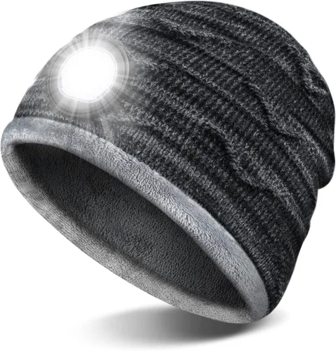 TAOCANTAO LED Beanie Hat with Light Christmas Stocking Stuffers Gifts for Men Him Women Dad Husband Birthday