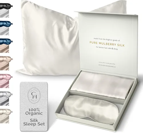 Vista 28 de FUNDA DE ALMOHADA DE SEDA DE MORERA 100% SUNDAYSILKS™, Fundas de almohada de seda para cabello y piel, Superior a la funda de almohada de satén