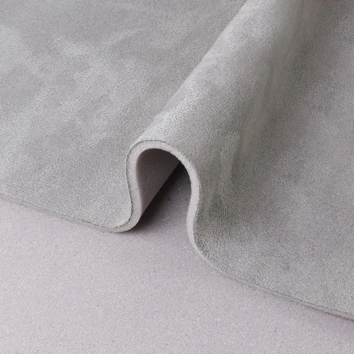 Vista 3 de 4Bang Tela de Forro Interior de Gamuza Gris para Reparación, Material de Micro-Gamuza para Forro Interior con Respaldo de Espuma, Repuesto