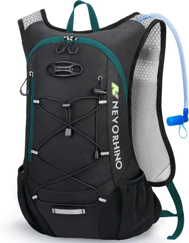 Mochila ligera de hidratación, mochila para correr con bolsa de agua de 2L, mochila de hidratación Hydro para ciclismo, senderismo, apta para