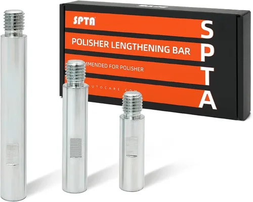 Juego de ejes de extensión giratorios de acero inoxidable SPTA, 75mm, 100mm, 140mm, rosca de 5/8" - 11 Para pulidor rotativo, pulidor de