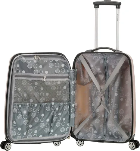 Vista 8 de Rockland Melbourne - Maleta de viaje, rígida y expansible, con ruedas giratorias, dorado onda