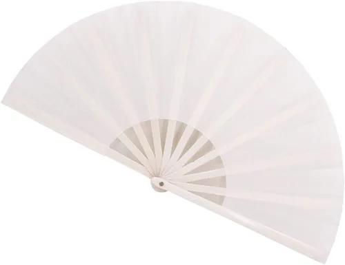 Vista 11 de Large Folding Fans Rave Hand Clap Fan Popping Fan for Line Dancing, Big Foldable Clacking Fans for Dance Festival, Dancing, Performance (Black)