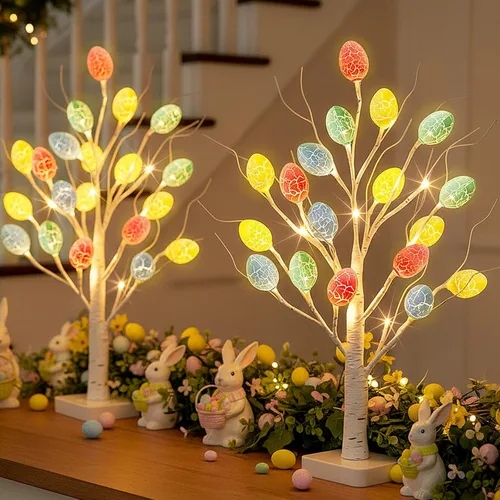Vista 13 de PEIDUO Decoraciones de Navidad para el hogar, árbol de Navidad de 2 pies con luces LED, luces blancas cálidas, árbol espiritual de luz de hadas