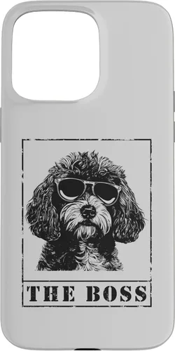 Vista 64 de iPhone 16 The Funny Cavapoo Boss Mom Dad Dog Lover Case