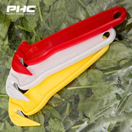 Vista 6 de Pacific Handy Cutter DFC364 - Cortador seguro para alimentos con certificado NSF blanco con divisor de cinta sin cuchillas, corte seguro y eficiente