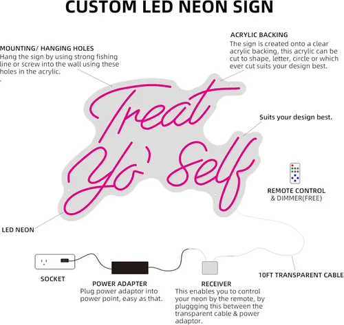 Vista 7 de Custom Neon Signs,Neon Sign Customizable for Wall Decor,Personalized Neon Sign for Wedding Birthday Party Bedroom Business Bar Shop Name Logo Lights