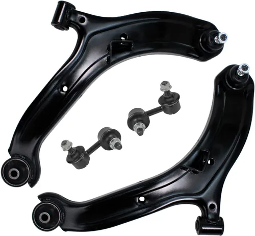 Vista 131 de Detroit Axle - Ejes de eje delantero izquierdo derecho CV + brazos de control delanteros inferiores de repuesto para Ford Focus 2000-2004 - Juego