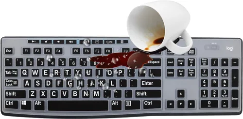 Vista 6 de Funda de teclado de letra grande para teclado inalámbrico K270, cubierta de teclado inalámbrico Logitech MK295 MK275 MK270, protector de piel