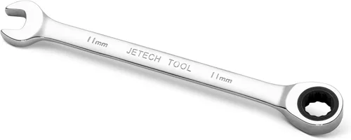 Vista 19 de Jetech - Llave combinada de trinquete de 10 mm, llave de carraca de grado industrial con trinquete de 12 puntas y 72 dientes, acero Cr-V forjado