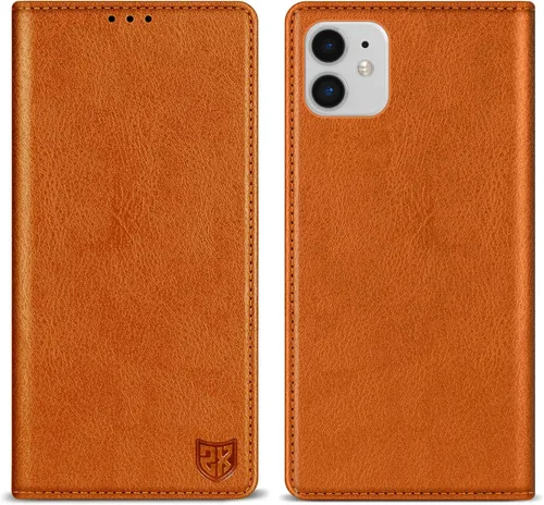 Vista 18 de ZZXX Funda tipo cartera para iPhone 11 Pro Max con bloqueo RFID, soporte de ranura para tarjetas, funda protectora de cuero magnético fuerte