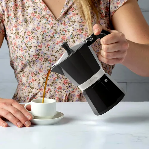 Vista 7 de Primula Cafetera Clásica para Estufa de Espresso y Café, Olla Moka para Preparar Café Italiano y Cubano, Cafetera Greca, Cafeteras, para 6 Tazas