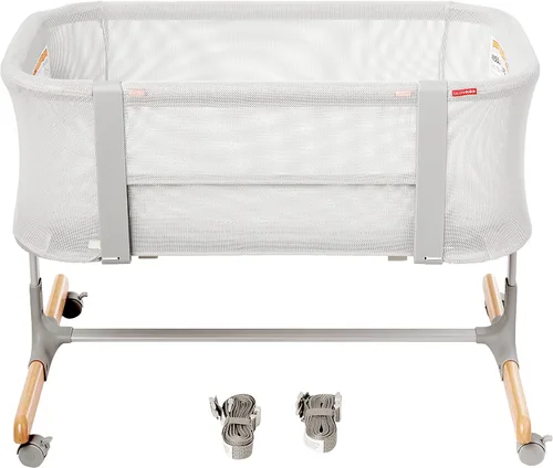 Vista 2 de Skip Hop Cuna para bebé, Cozy Up 2 en 1 cama y moisés, gris