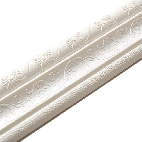 Vista 11 de Moldura flexible autoadhesiva de 90 x 3 pulgadas, líneas de pared decorativas adhesivas 3D, líneas de borde para el hogar, oficina, hotel, Gris