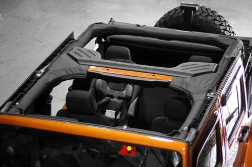 Rugged Ridge Cubierta de barra enrollable para Jeep Wrangler – Compatible con Jeep Wrangler JKU 2007-2018 de 4 puertas – Fácil instalación y