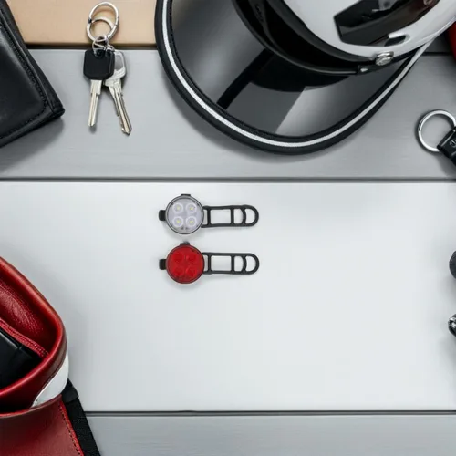 Vista 7 de Rechargeable Bicycle Rear Light and Front Headlight Set USB LED Waterproof Bike Tail Light with Reflector for Night Cycling Mountain and Road Bikes