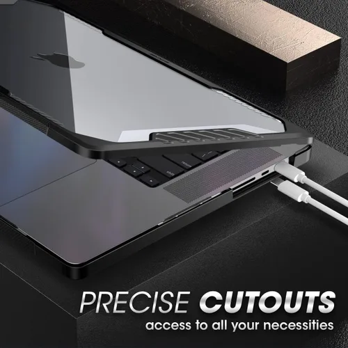 Vista 6 de SUPCASE Funda protectora rígida resistente para MacBook Pro de 14 pulgadas 2026-2021 (Unicorn Beetle), M5/M4/M3/M2/M1 Pro/Max A3434 A3185 A3401 Negro