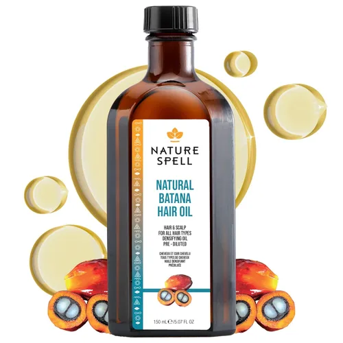 Nature Spell Aceite de batana para el crecimiento del cabello, aceite de cuero cabelludo prediluido, fortalece y repara hebras dañadas, nutre e