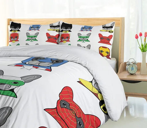 Vista 4 de Ambesonne - Cortina de ducha multicolor en tres tamaños, Tela, Blanco/Gris, gemelo