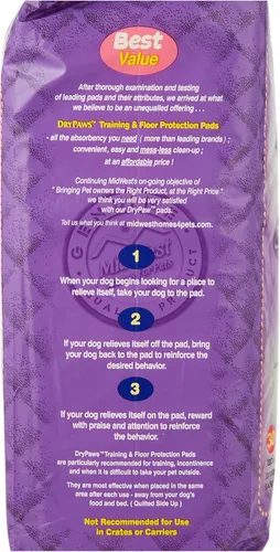 Vista 5 de MidWest Homes for Pets Almohadillas de entrenamiento y protección de suelo Dry Paws, 50