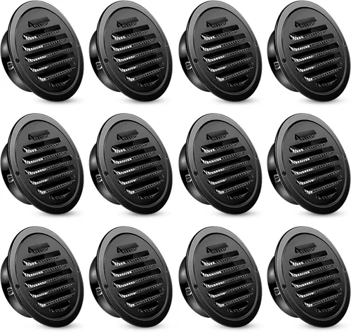 Vista 11 de Zonon 4 rejillas de ventilación de acero inoxidable Soffit de 4 pulgadas, cubierta de ventilación redonda para secadora con pantalla de malla