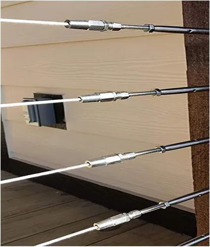Vista 3 de Tensor de tensor de pared Swageless de acero inoxidable grado marino T316 para cable de 1/8 pulgadas (10 paquetes)