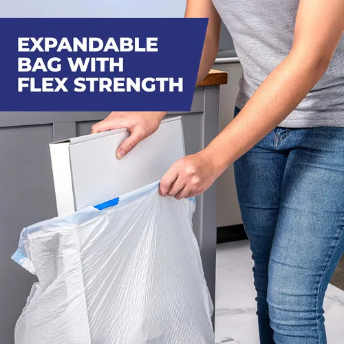 Vista 15 de Hefty - Bolsas de basura de cocina altas y ultra fuertes, aroma Citrus Twist, 13 galones, 80