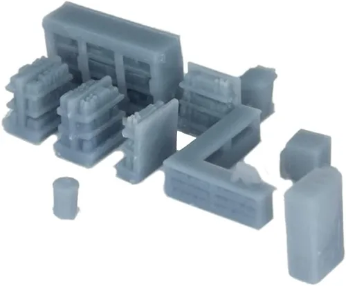 Vista 4 de Outland Models Tienda de conveniencia y accesorios de paisajes ferroviarios Escala 1:160 N