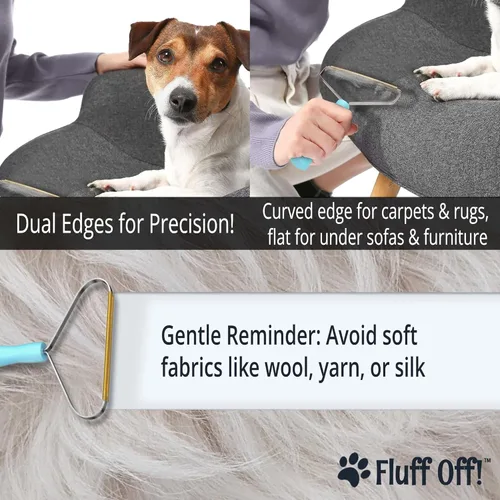 Vista 5 de Removedor de pelo para mascotas, cepillo de limpieza profunda para perros y gatos, diseño de mango ergonómico, rodillo de pelusa eficiente