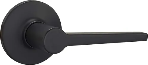 Vista 2 de Amazon Basics Manchester - Manija reversible para puerta, paso, sin llave, negro mate, paquete de 6