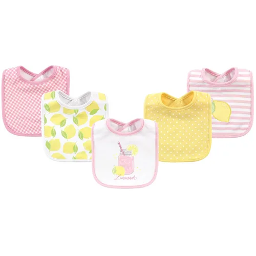 Vista 88 de Hudson Baby Baberos unisex de algodón para bebé, nube rosa, talla única (paquete de 2)