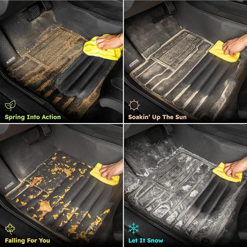 Vista 6 de TuxMat - for Ford Expedition Max 7-Seater 2018-2024 Models - Custom Car Mats - Maximum Coverage, All Weather, Laser Measured - This Full Set