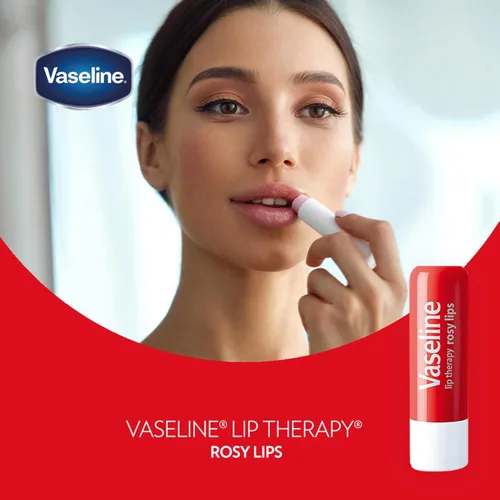 Vista 6 de Vaseline Paquete variado de terapia de labios, paquete de 4 – Labios rosados + manteca de cacao hidratante bálsamo labial con vitamina E, 0.16 onzas