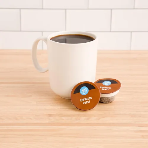 Vista 2 de Marca Yaxa - Cápsulas de café tostado espresso Happy Belly (tostado oscuro), compatibles con cafetera K-Cup