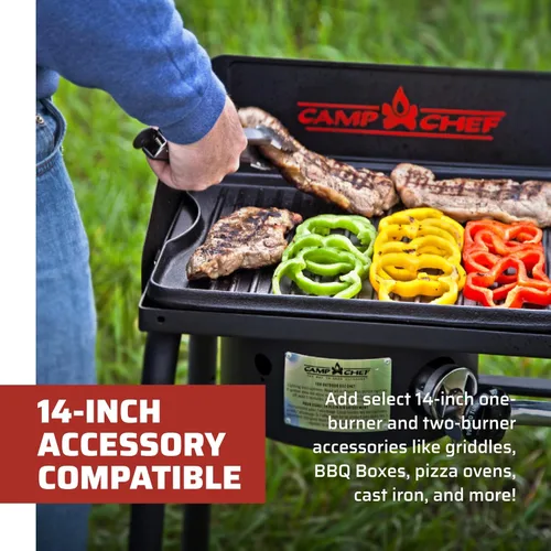 Vista 9 de Camp Chef EX60LW Explorer - Estufa de cocina modular para acampar al aire libre con 2 quemadores