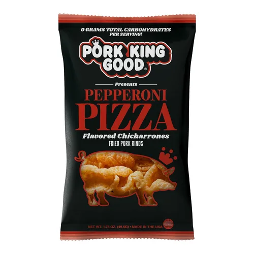 Vista 18 de Pork King Good Chicharrones de cerdo (Chicharrones) (Queso Cheddar Blanco, 4 Pack)